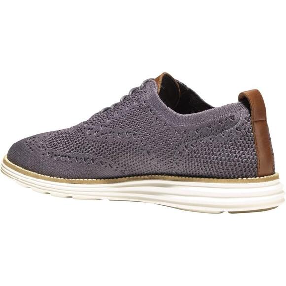 NWT Cole Haan Mens Original Grand Stitchlite Oxford Round Toe Shoes,grey-Sz 9.5 - Picture 4 of 6